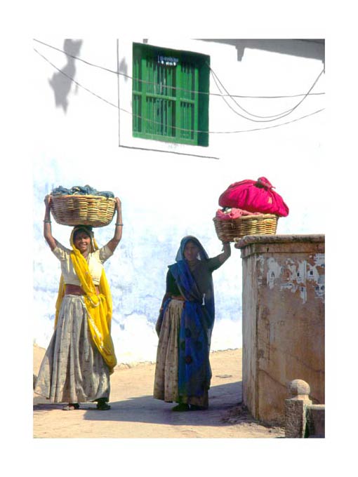 Indien_Waescherinnen.jpg - Wäscherinnen in Bundi (Indien)