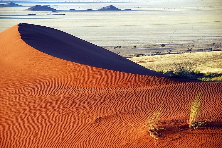 Malerische Düne am Rande der Namib